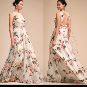Jenny Yoo floral bridesmaid dress